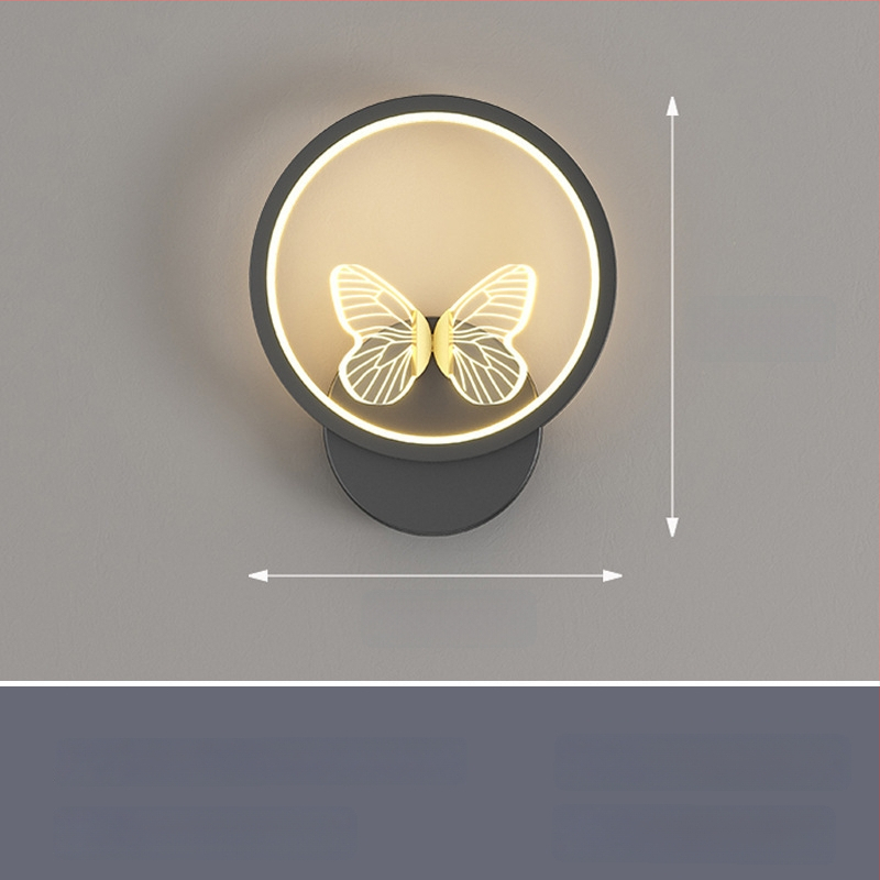 Nordinė sieninė lempa su LED, 220V, tinkama svetainei ir koridoriui, prekė Sheng bangrong