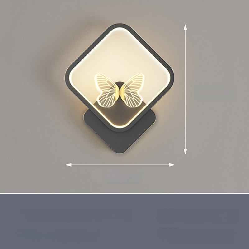 Nordinė sieninė lempa su LED, 220V, tinkama svetainei ir koridoriui, prekė Sheng bangrong