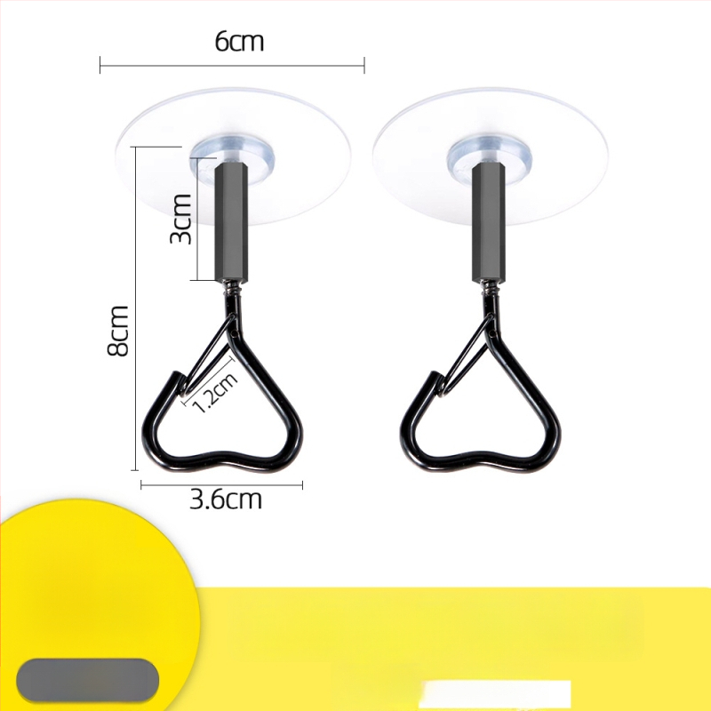 Lipnus lubų kabliukas žibintams, girliandoms ir uodų tinklams su užrakinamu vėjo atspariu kabliu - Geležis, Vienas kabliukas, Modernus minimalizmas, 5–10 kg apkrova