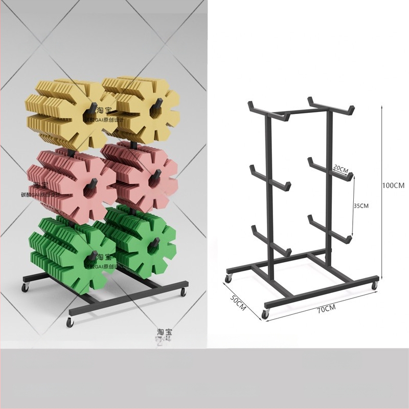 Šešių lygių sieninis kabinamas laikymo stovas kelionėms