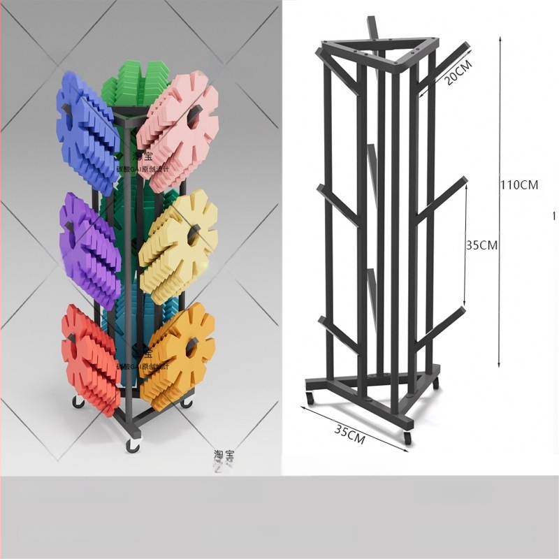 Šešių lygių sieninis kabinamas laikymo stovas kelionėms