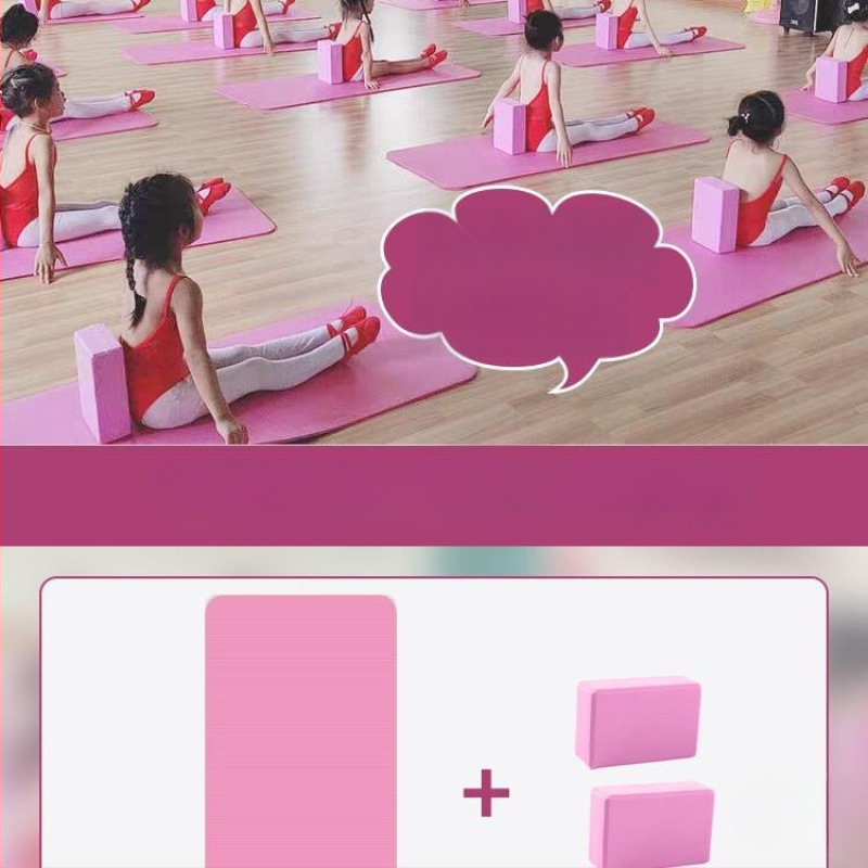 Joga prostirka za ples i praksu kineskog plesa, kućna upotreba, s blokovima, debljina 10 mm