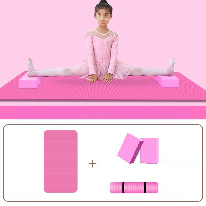Joga prostirka za ples i praksu kineskog plesa, kućna upotreba, s blokovima, debljina 10 mm
