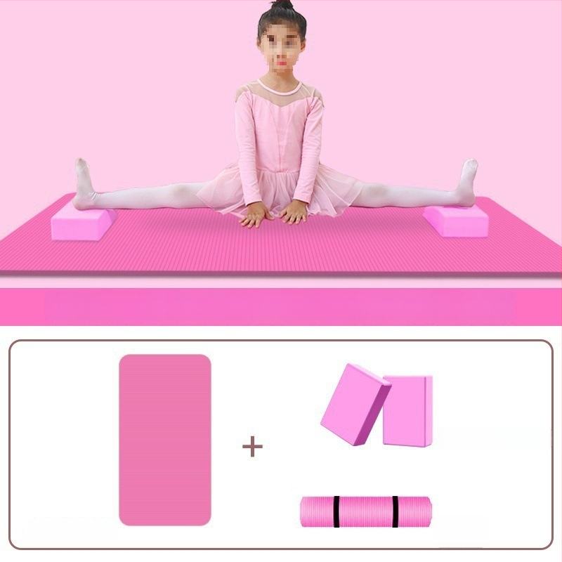 Joga prostirka za ples i praksu kineskog plesa, kućna upotreba, s blokovima, debljina 10 mm