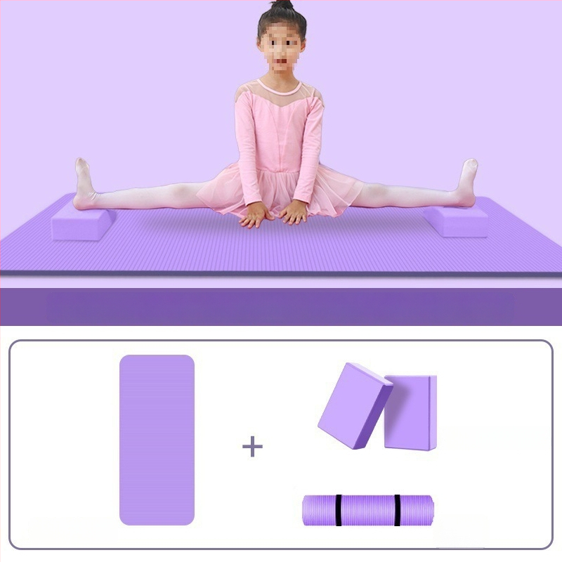 Joga prostirka za ples i praksu kineskog plesa, kućna upotreba, s blokovima, debljina 10 mm