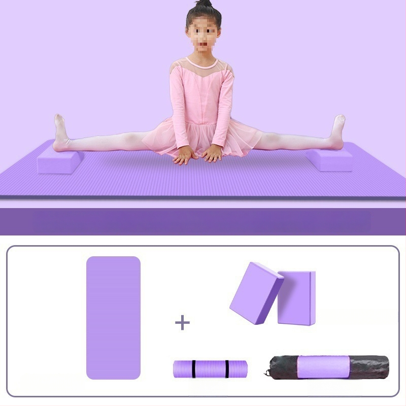 Joga prostirka za ples i praksu kineskog plesa, kućna upotreba, s blokovima, debljina 10 mm