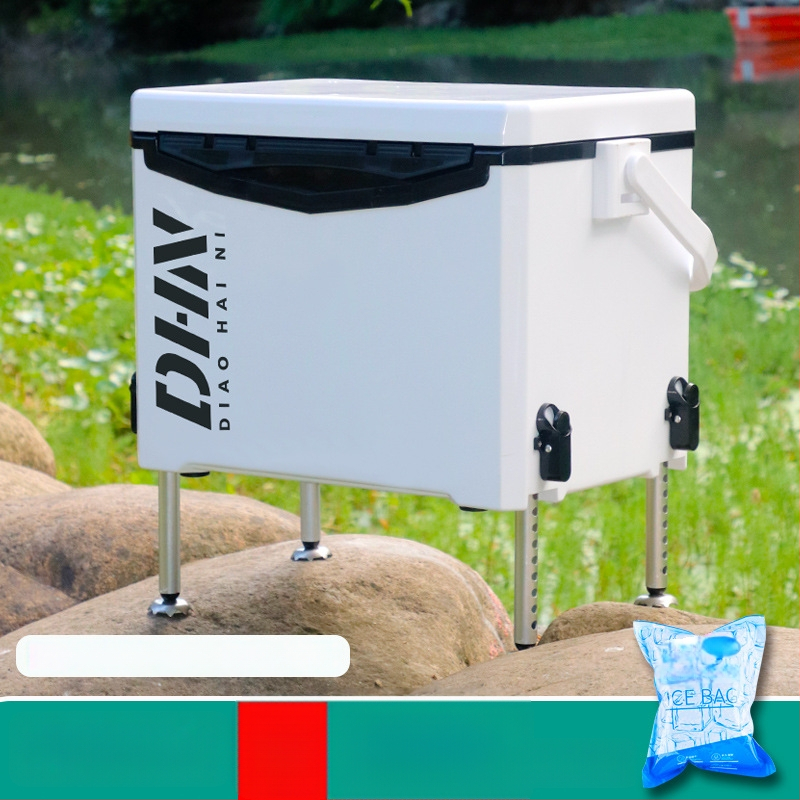 Nešiojamas izoliuotas šaldytuvas lauko kempingui ir jūrinei žvejybai