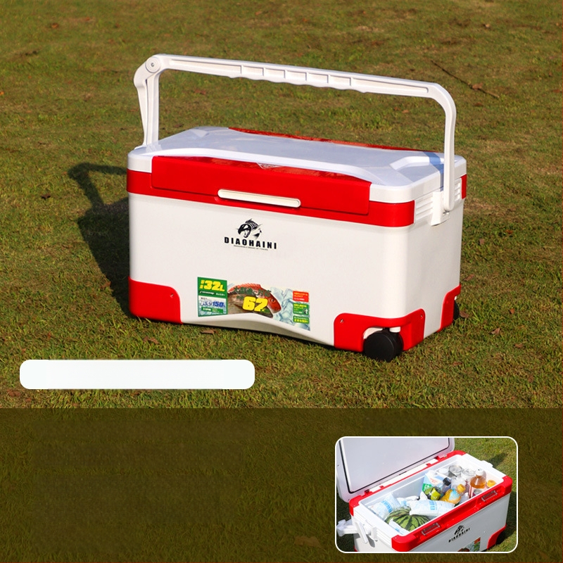 Nešiojamas izoliuotas šaldytuvas lauko kempingui ir jūrinei žvejybai