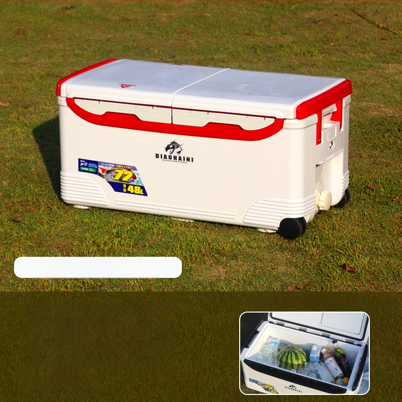 Nešiojamas izoliuotas šaldytuvas lauko kempingui ir jūrinei žvejybai