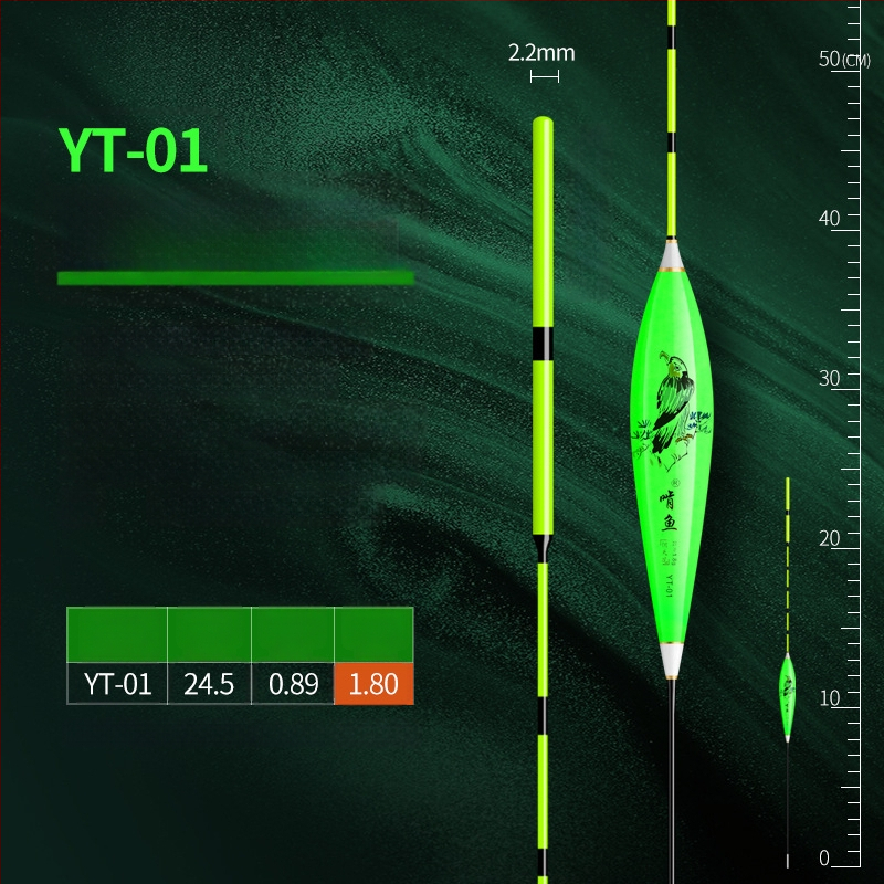 Вертикално дрейфуваща риболовна плаваща - нано материал, висока чувствителност, удебелен дизайн, модел 32889