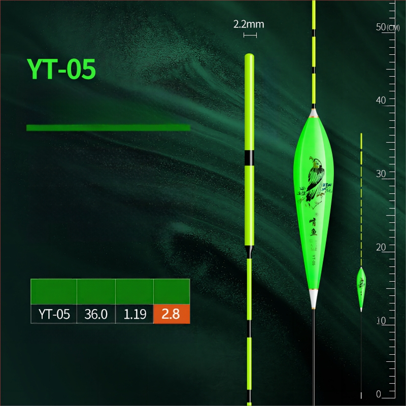 Вертикално дрейфуваща риболовна плаваща - нано материал, висока чувствителност, удебелен дизайн, модел 32889