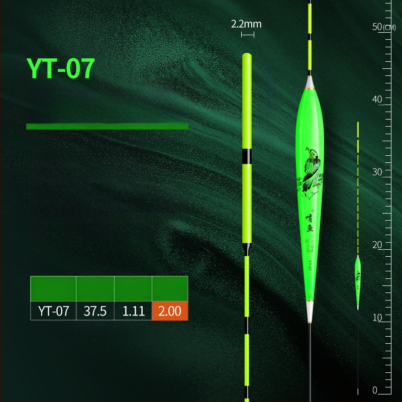 Вертикално дрейфуваща риболовна плаваща - нано материал, висока чувствителност, удебелен дизайн, модел 32889