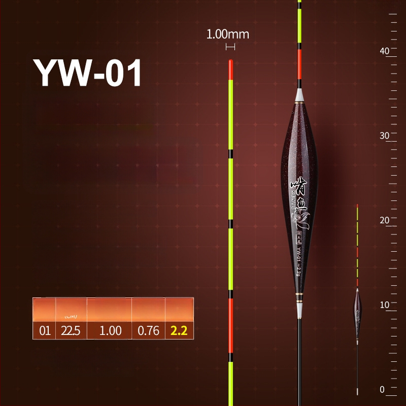 Вертикално дрейфуваща риболовна плаваща - нано материал, висока чувствителност, удебелен дизайн, модел 32889