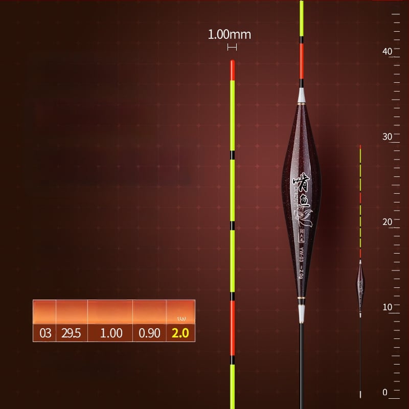 Вертикално дрейфуваща риболовна плаваща - нано материал, висока чувствителност, удебелен дизайн, модел 32889
