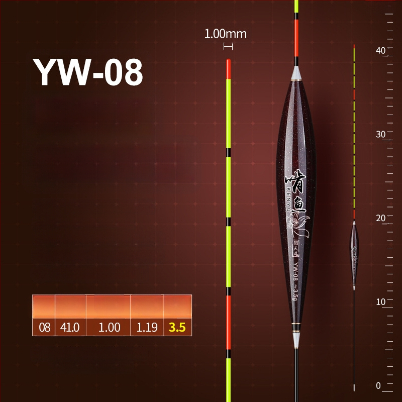 Вертикално дрейфуваща риболовна плаваща - нано материал, висока чувствителност, удебелен дизайн, модел 32889
