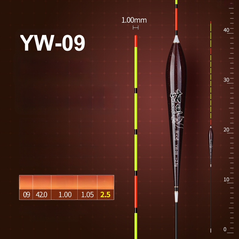 Вертикално дрейфуваща риболовна плаваща - нано материал, висока чувствителност, удебелен дизайн, модел 32889