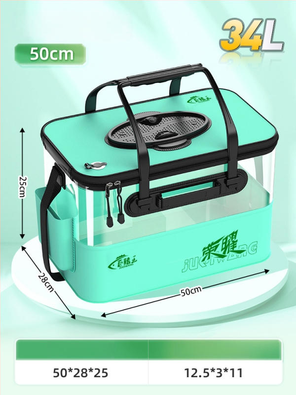 Camper EVA Kokkupandav Läbipaistev Kalakast – Välitingimustesse Kalapüügiks, Mitmekülgne Kast