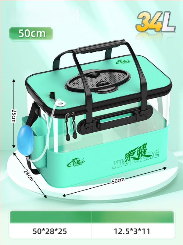 Camper EVA Kokkupandav Läbipaistev Kalakast – Välitingimustesse Kalapüügiks, Mitmekülgne Kast