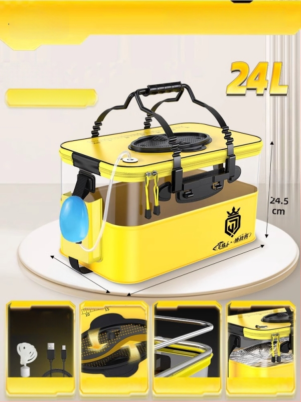 Camper EVA Kokkupandav Läbipaistev Kalakast – Välitingimustesse Kalapüügiks, Mitmekülgne Kast