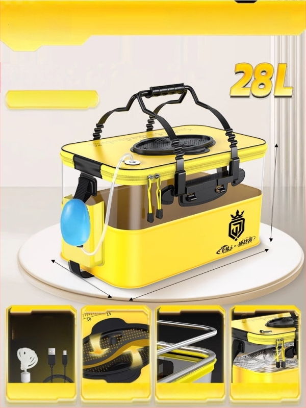 Camper EVA Kokkupandav Läbipaistev Kalakast – Välitingimustesse Kalapüügiks, Mitmekülgne Kast