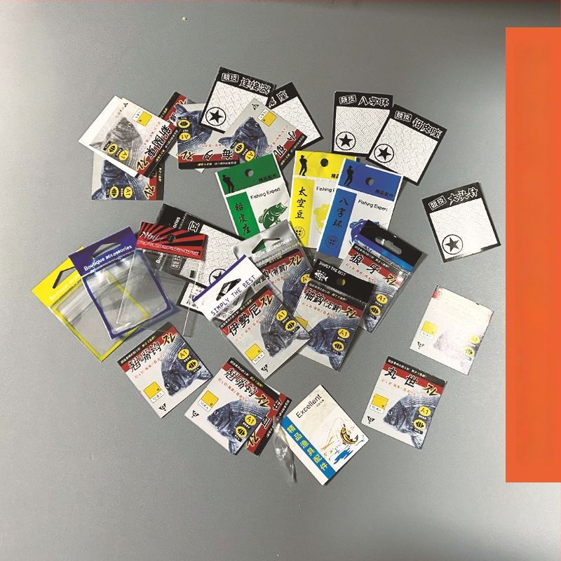 Zivsaimniecības āķu papīra karte – plastmasa, gravēta druka, iepakošanas maisiņā, logotips drukāts (0.1)