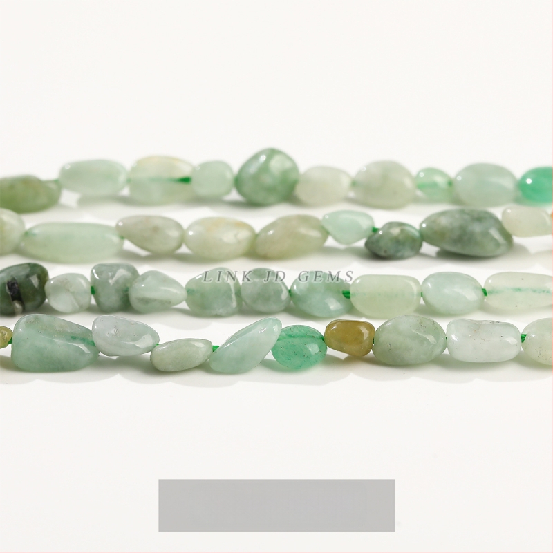 DIY κρυστάλλινες χάντρες — ακανόνιστες χάντρες από φυσικούς λίθους (ροζ χαλαζίας, αμέθιστος) για κοσμήματα