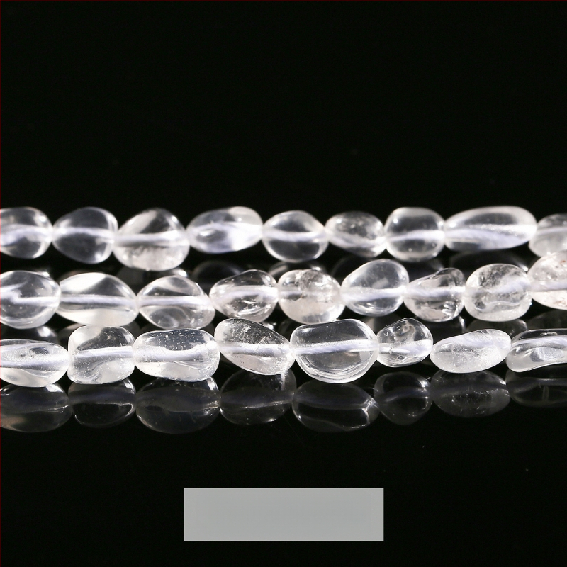 DIY κρυστάλλινες χάντρες — ακανόνιστες χάντρες από φυσικούς λίθους (ροζ χαλαζίας, αμέθιστος) για κοσμήματα