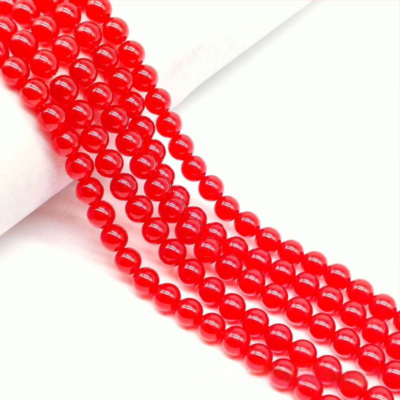 Χάντρες από φυσικό λίθο, σφαιρικές, χειροποίητες, με μοτίβο Τοτέμ, προέλευση Jinhua