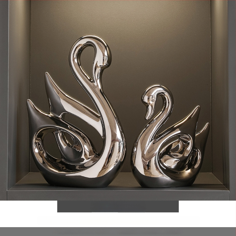 Gyvūnų dekoratyvinių figūrėlių rinkinys vyno spintai ir svetainei - keraminių dervų, lengvas prabangos stilius, Seashell Sea ženklas