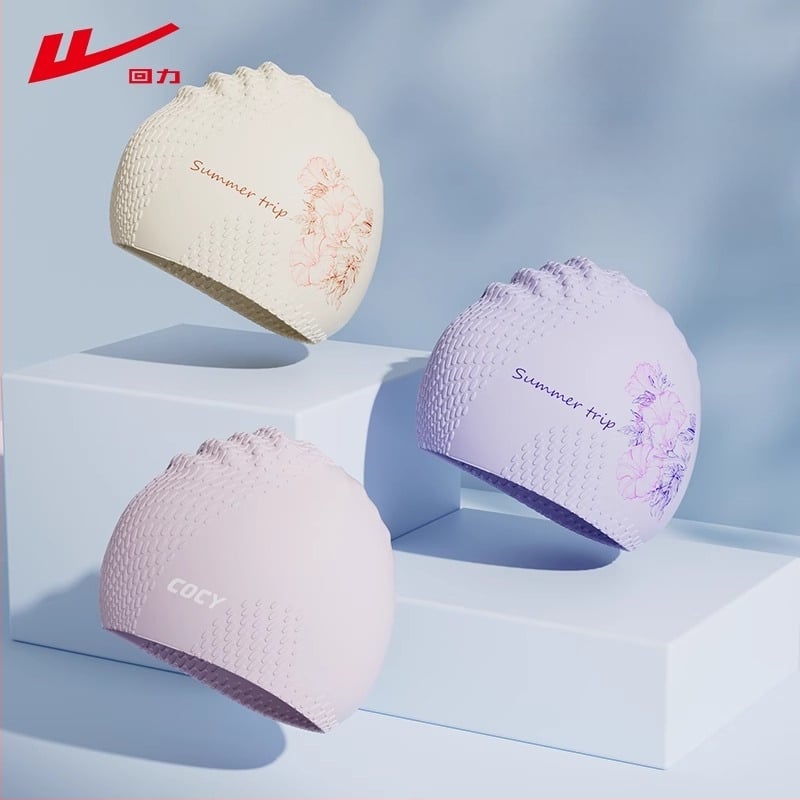 Pieaugušo silikona peldcepure un briļļu komplekts – ūdensnecaurlaidīgs, vienkāršs raksts, iekļauj peldcepuri un briļļas