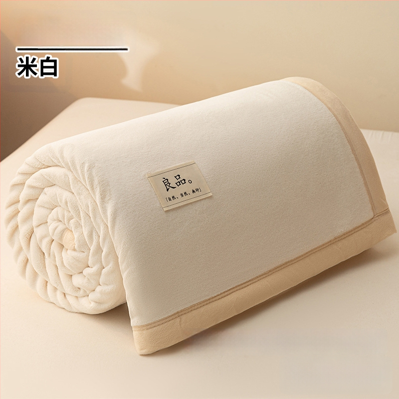 Paksenatud piima velvet-korall fleece pleed – 100 g/m², kevad ja sügis