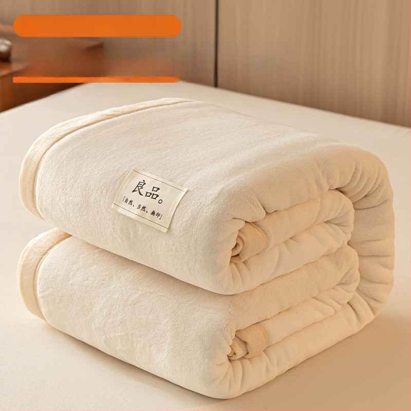 Paksenatud piima velvet-korall fleece pleed – 100 g/m², kevad ja sügis