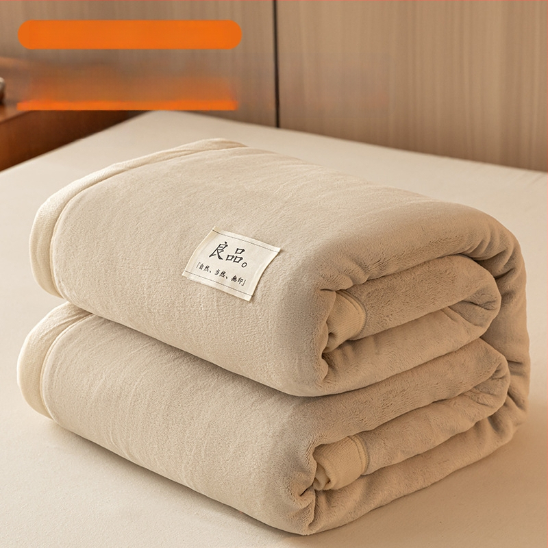 Paksenatud piima velvet-korall fleece pleed – 100 g/m², kevad ja sügis