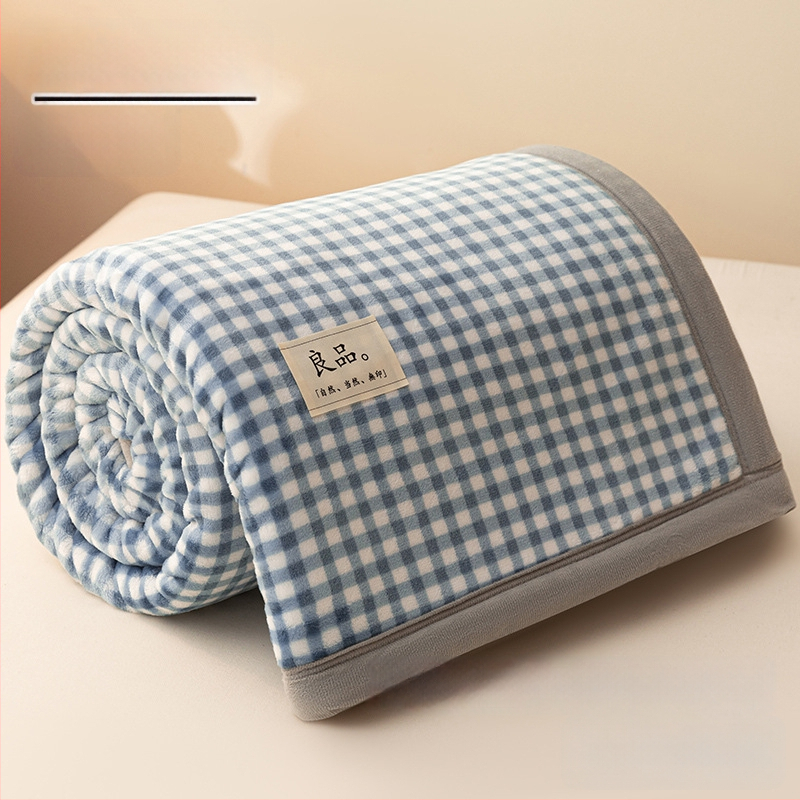 Paksenatud piima velvet-korall fleece pleed – 100 g/m², kevad ja sügis