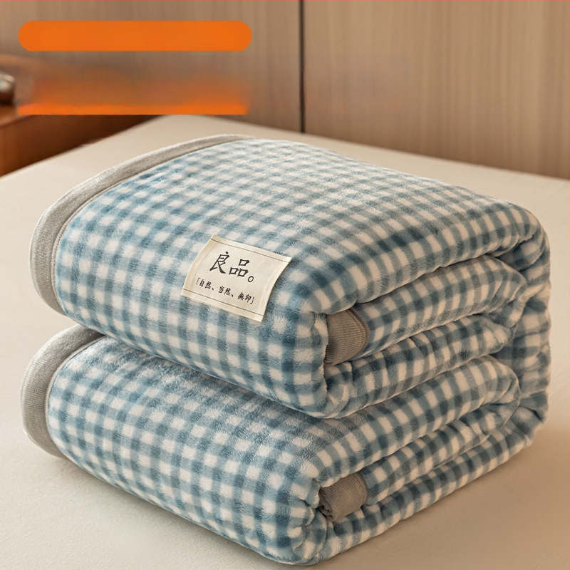 Paksenatud piima velvet-korall fleece pleed – 100 g/m², kevad ja sügis