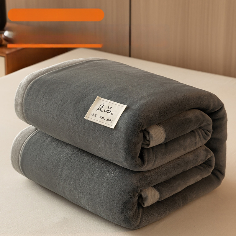 Paksenatud piima velvet-korall fleece pleed – 100 g/m², kevad ja sügis