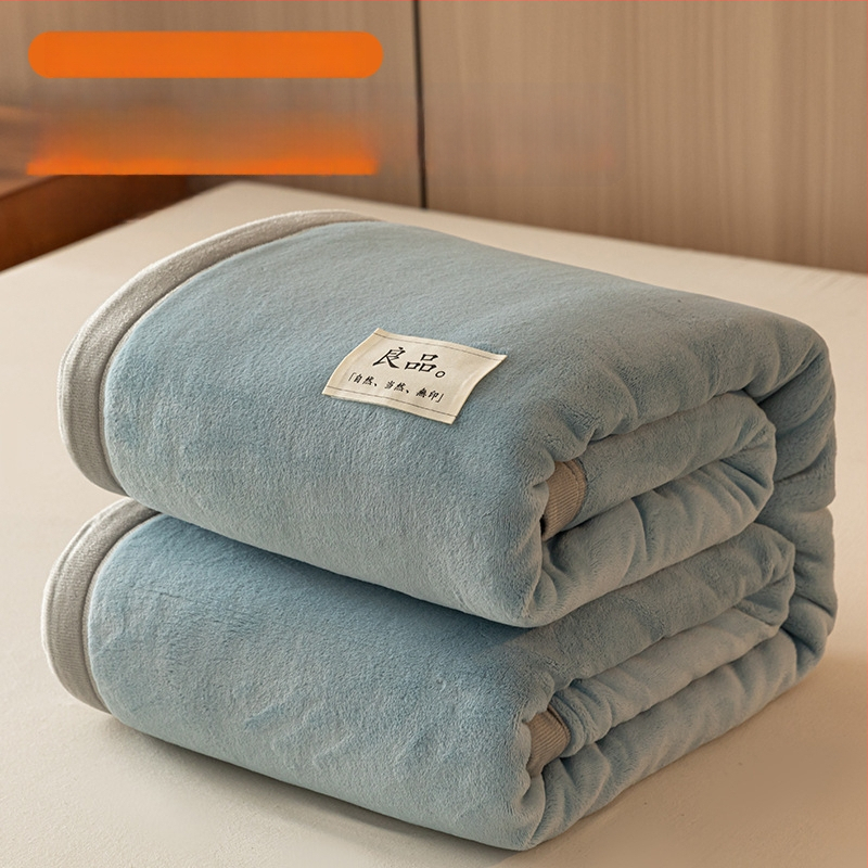 Paksenatud piima velvet-korall fleece pleed – 100 g/m², kevad ja sügis