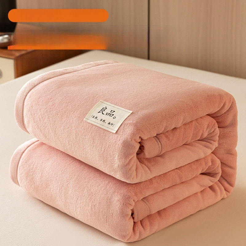 Paksenatud piima velvet-korall fleece pleed – 100 g/m², kevad ja sügis