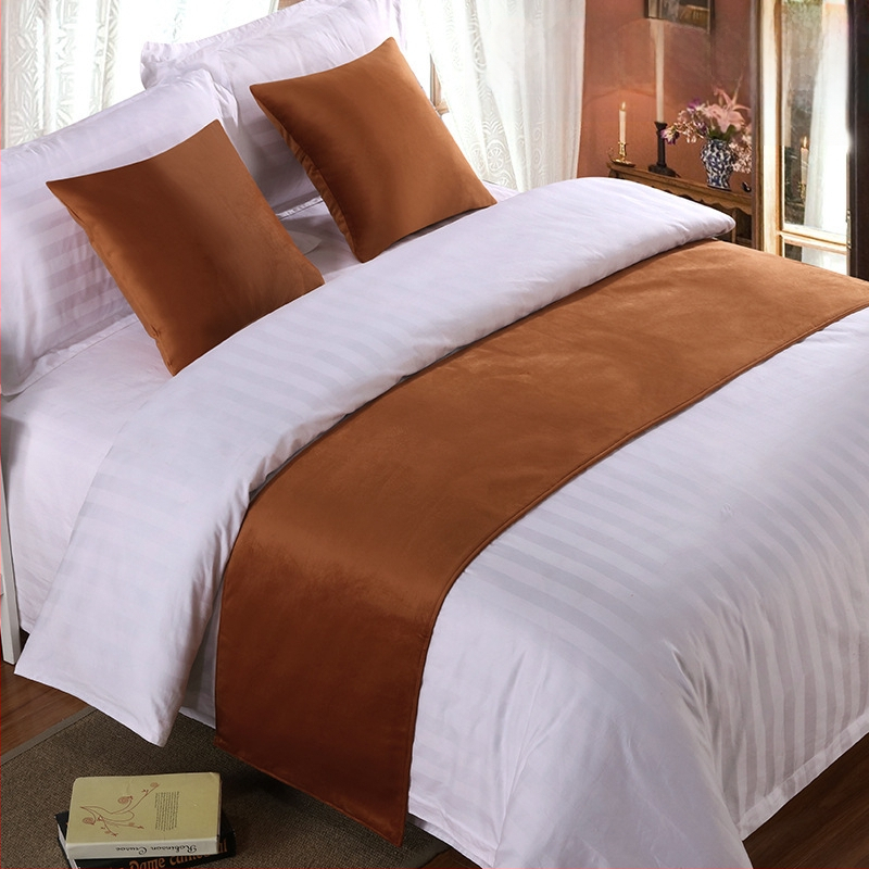 SHAOYU Velúr hotelszobai ágyvégi dekorációs készlet - Poliészter, Egységes mintázat, Szállodai stílus, Márka: SHAOYU, Termékminőség: Megfelelő