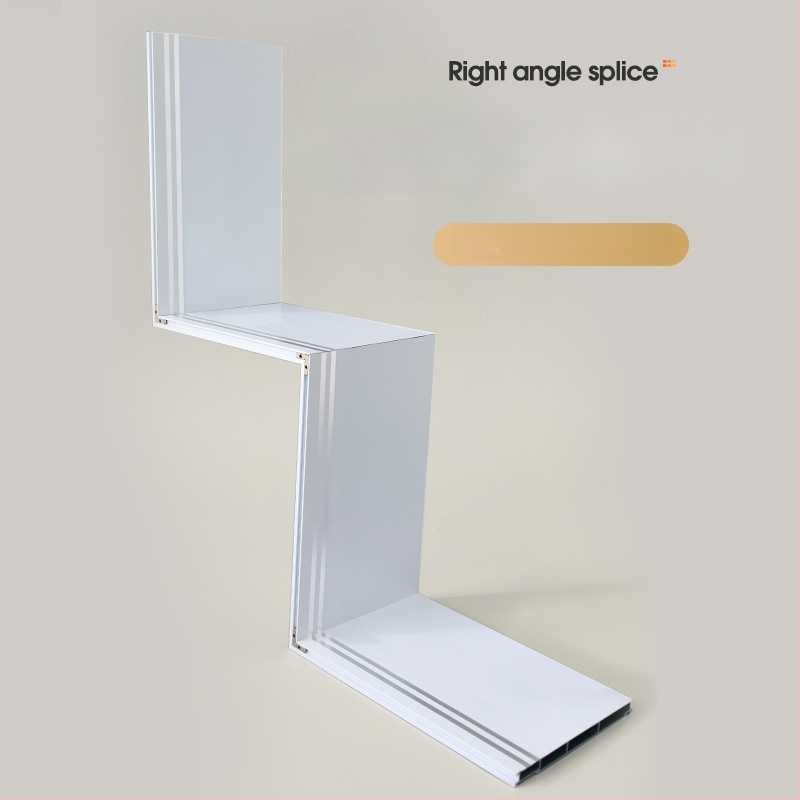 Kutija za zavjese s integriranom tračnicom, aluminijska legura, prilagodljiva, montaža na vrhu i sa strane, tiha, moderni minimalistički stil