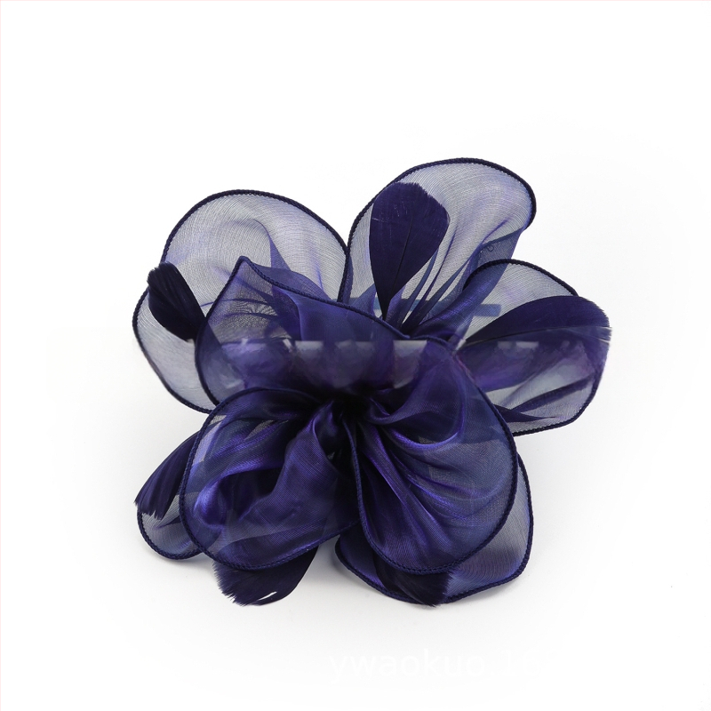 Līgavas spalvu matu aksesuārs, vintage stils, roku darbs, rudens 2023