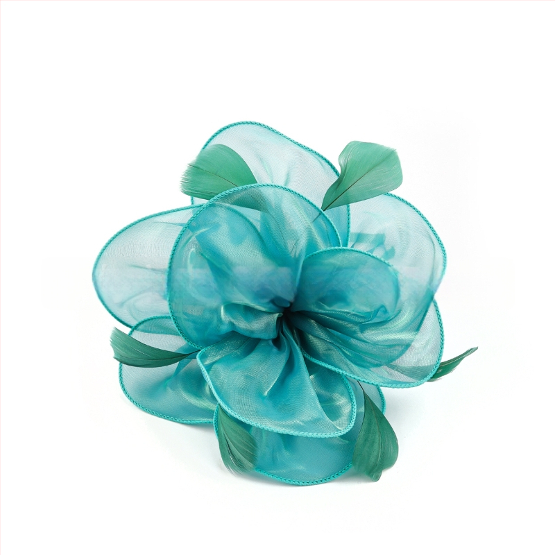 Līgavas spalvu matu aksesuārs, vintage stils, roku darbs, rudens 2023