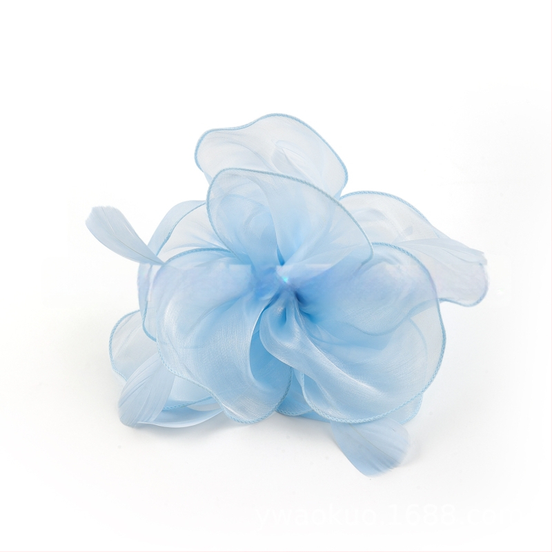 Līgavas spalvu matu aksesuārs, vintage stils, roku darbs, rudens 2023