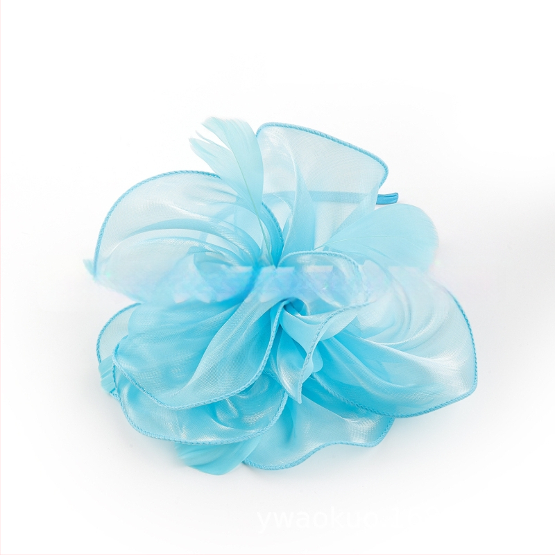 Līgavas spalvu matu aksesuārs, vintage stils, roku darbs, rudens 2023