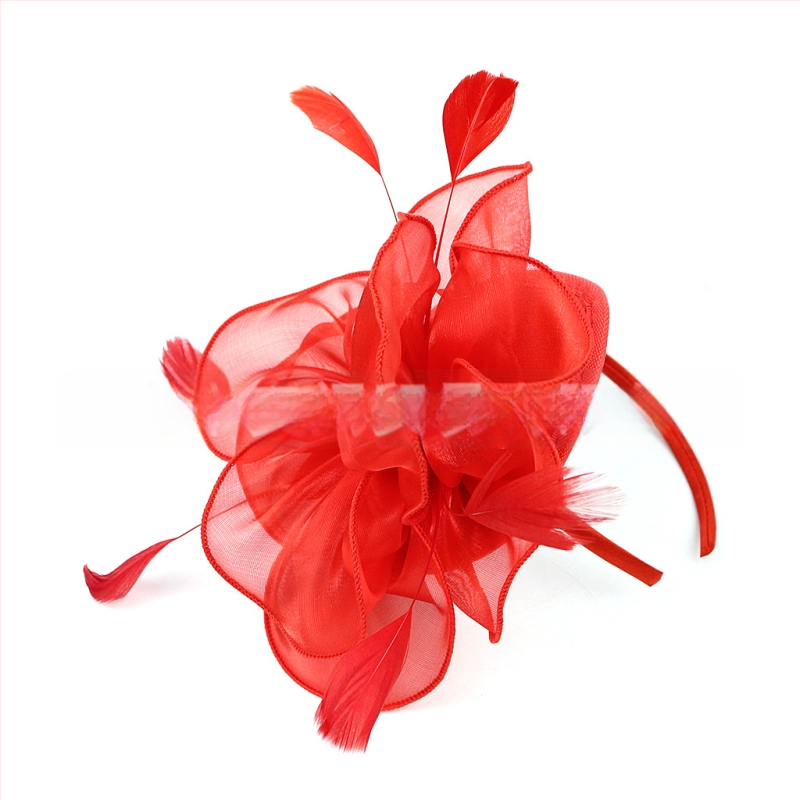 Līgavas spalvu matu aksesuārs, vintage stils, roku darbs, rudens 2023