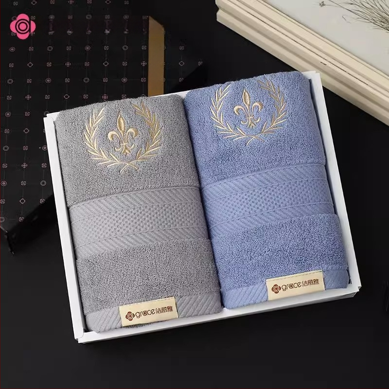 Rankšluosnių rinkinys dovanų dėžutėje – 100% medvilnė, 140 g, individualus logotipas