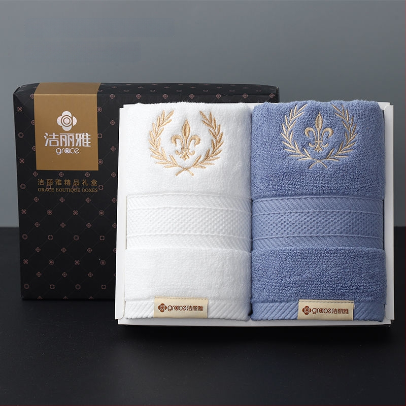 Rankšluosnių rinkinys dovanų dėžutėje – 100% medvilnė, 140 g, individualus logotipas