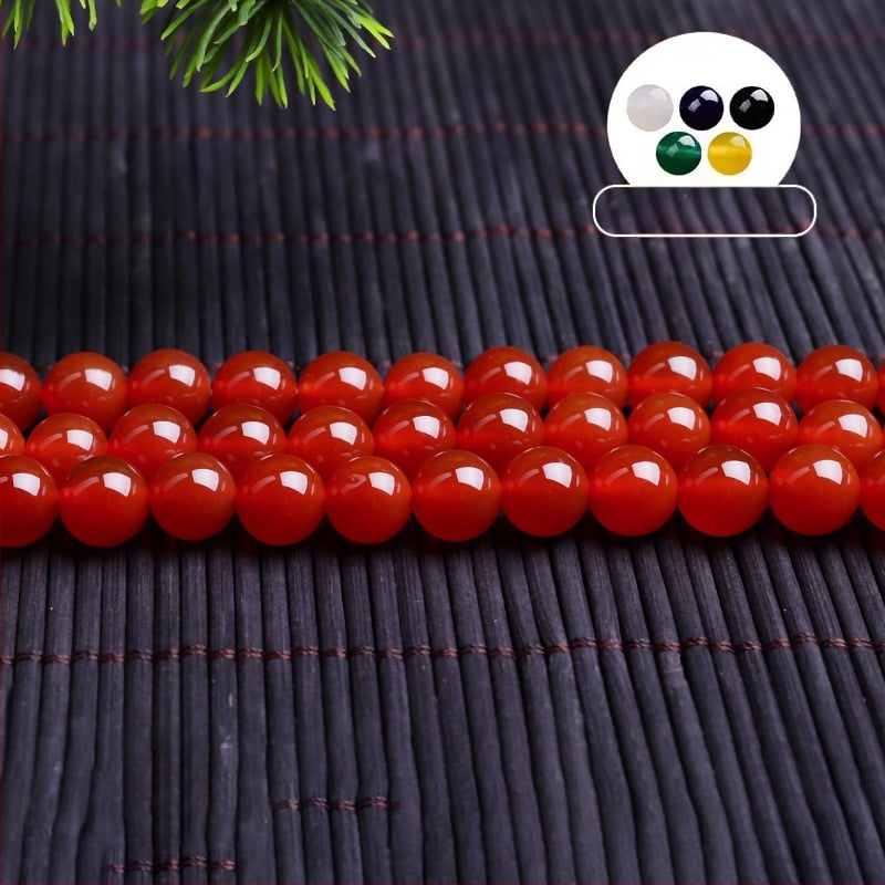 Αγκάτης χάντρες, λείαν, προέλευση Lianyungang, στρογγυλές χάντρες