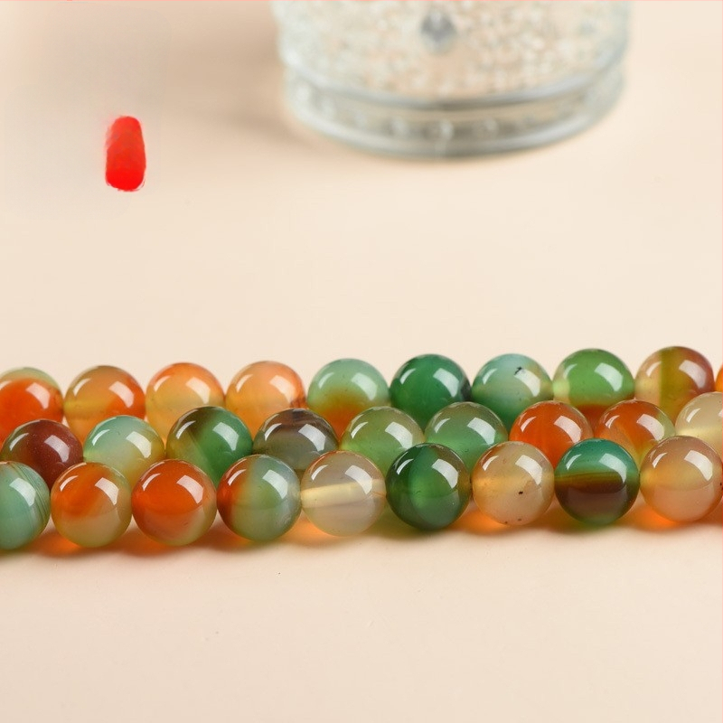 Αγκάτης χάντρες, λείαν, προέλευση Lianyungang, στρογγυλές χάντρες