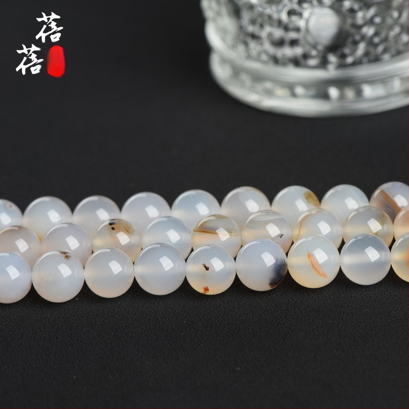 Αγκάτης χάντρες, λείαν, προέλευση Lianyungang, στρογγυλές χάντρες